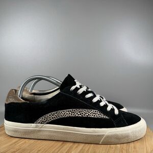 Madewell Sidewalk Low-Top Sneakers Black‎ Suede Womens Size 10